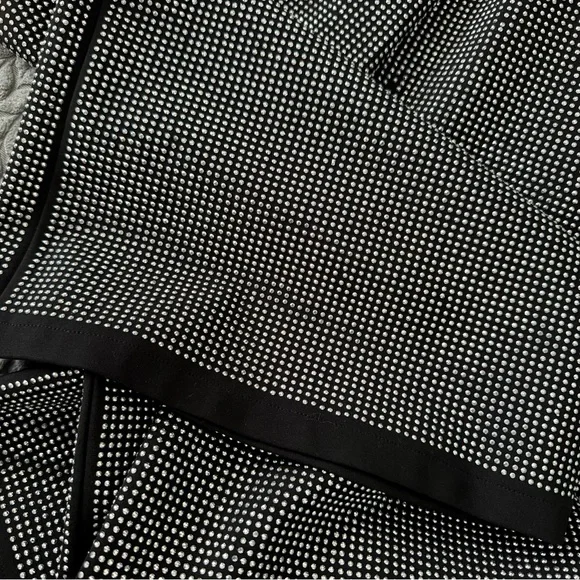 I.AM.GIA Arora Black Embellished Metallic Pleated Maxi Skirt with Belt Size M/8 - Picture 9 of 12